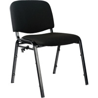 Chaises empilables, Tissu, Hauteur 32", Capacit&eacute; 250 lb, Noir Moffatt Supply & Specialties
