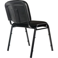 Chaises empilables, Tissu, Hauteur 32", Capacit&eacute; 250 lb, Noir Moffatt Supply & Specialties