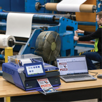 J7300 Industrial Inkjet Colour Label Printer Wi-Fi with Safety & Facility ID Software, 48" Tape, 1.2 IPS Moffatt Supply & Specialties
