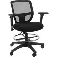 Tabouret de travail en maille, Mobile, Ajustable Hauteur, Capacit&eacute; 450 lb Moffatt Supply & Specialties