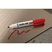 Marqueur Dura-Ink no 55, Rouge, Pointe Ciseau Moffatt Supply & Specialties