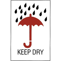 "Keep Dry" Special Handling Labels, 6" L x 4" W, Red on White Moffatt Supply & Specialties
