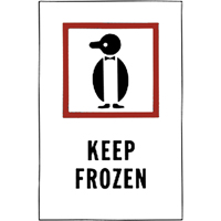 "Keep Frozen" Special Handling Labels, 6" L x 4" W, Red on White Moffatt Supply & Specialties