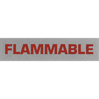 &eacute;tiquettes pour traitement sp&eacute;cial Flammable, 5" lo x 2" la, Noir/rouge Moffatt Supply & Specialties