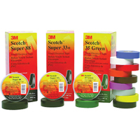 Scotch&reg; Super 33 Tape, 19 mm (3/4") x 20.1 m (66'), Black, 7 mils Moffatt Supply & Specialties