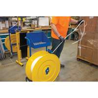 Strapping Dispenser, Polyester/Steel/Polypropylene Straps, 16"/8" Core Dia., 3"/8"/6" Roll Width Moffatt Supply & Specialties