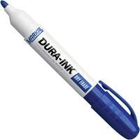 Marqueurs &agrave; essuyage &agrave; sec Dura-Ink, Bleu, Pointe Ronde Moffatt Supply & Specialties