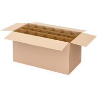 Aerosol Can Shipper Box, 12-1/4" L x 9-3/16" W x 10-5/16" H, Flute C Moffatt Supply & Specialties