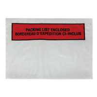 Pochette pour bordereau d'exp&eacute;dition, 7" lo x 5-1/2" la, Style Insertion par l'arri&egrave;re Moffatt Supply & Specialties