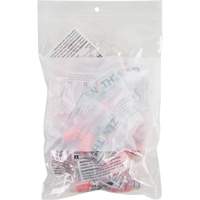 Sacs en poly avec espace inscriptible blanc, Refermable, 9" x 6", 2 mils Moffatt Supply & Specialties