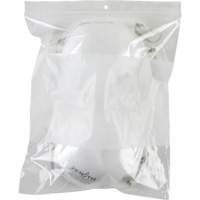 Sacs en poly avec espace inscriptible blanc, Refermable, 10" x 8", 2 mils Moffatt Supply & Specialties