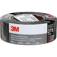 DT8 All-Purpose Duct Tape, 8 mils, Black, 48 mm (2") x 55 m (180') Moffatt Supply & Specialties