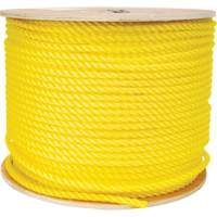 Corde jaune tress&eacute;e 3/8", Polypropyl&egrave;ne, 630' Moffatt Supply & Specialties