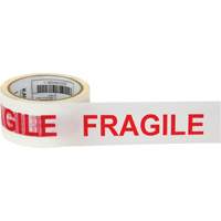 Ruban d'emballage Fragile, Adh&eacute;sif Thermofusible, 2 mils, 48 mm (2") x 100 m (328') Moffatt Supply & Specialties