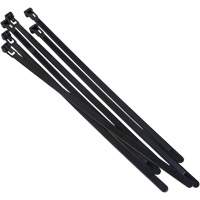Attache-c&acirc;ble r&eacute;utilisable, Longueur 8", R&eacute;sistance &agrave; la traction 50 lb, Noir Moffatt Supply & Specialties