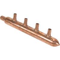 Four Branch Manifold, 3/4" Dia., Copper Moffatt Supply & Specialties