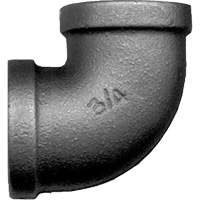 90° Female Pipe Elbow, FPT, Black Iron, 1-1/2" Moffatt Supply & Specialties