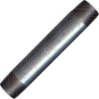 Raccord long, Galvanis&eacute;, 1/2", NPT x NPT Moffatt Supply & Specialties