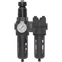 Filtre/r&eacute;gulateur + filtre coalescent drain manuel avec bol standard Modulair 400, 1/4" NPT, 150 psi, Capacit&eacute; de 9,1 oz liq. Moffatt Supply & Specialties