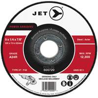 POWER ABRASIVE&reg; Grinding Wheel, 4" x 1/4", 5/8" Arbor, Type 27 Moffatt Supply & Specialties