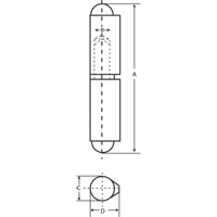 2-Piece Weld-On Hinges Moffatt Supply & Specialties