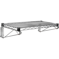 Ensemble d'&eacute;tag&egrave;re murale en treillis, Simple Support, 200 lb Capacit&eacute;, 14" p Moffatt Supply & Specialties