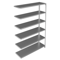 &eacute;l&eacute;ment de rayonnage, Acier galvanis&eacute;, Montant &agrave; fente, Ajout, 48" la x 72" h x 15" p Moffatt Supply & Specialties
