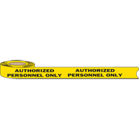 Barricade Tape, English, 3" W x 1000' L, 2 mils, Black on Yellow Moffatt Supply & Specialties