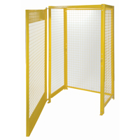 Gas Cylinder Cabinets, 10 Cylinder Capacity, 44" W x 30" D x 74" H, Yellow Moffatt Supply & Specialties
