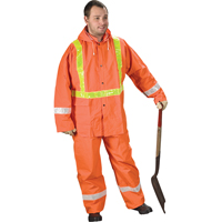 V&ecirc;tements de pluie pour la circulation Tornado, PVC, Petit, Orange haute visibilit&eacute; Moffatt Supply & Specialties