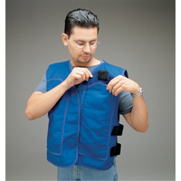ALLEGRO INDUSTRIES Cooling Vests with Insert Pockets, Large, Royal Blue Moffatt Supply & Specialties