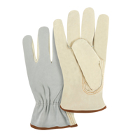 Split Back Driver's Gloves, Large, Grain Cowhide Palm Moffatt Supply & Specialties