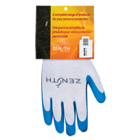 Natural Rubber Seamless Knit Coated Gloves, 10, Rubber Latex Coating, 10 Gauge, Polyester/Cotton Shell Moffatt Supply & Specialties