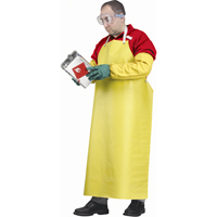 Flame Resistant Aprons, Neoprene/Polyester, 48" L x 35" W, Yellow Moffatt Supply & Specialties
