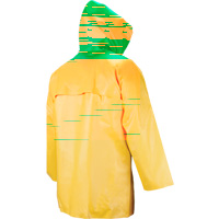Neo-Slick Chemical & Acid Resistant Rain Jacket, Medium, Yellow, Neoprene Moffatt Supply & Specialties