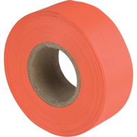 Flagging Tape, 1.1875" W x 150' L, Fluorescent Orange Moffatt Supply & Specialties