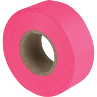Flagging Tape, 1.1875" W x 150' L, Fluorescent Pink Moffatt Supply & Specialties