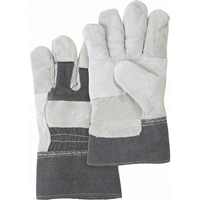 Standard-Duty Patch Palm Fitters Gloves, Large, Split Cowhide Palm, Cotton Inner Lining Moffatt Supply & Specialties