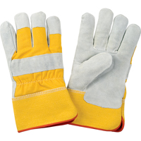 Premium Winter-Lined Fitters Gloves, Large, Split Cowhide Palm, Foam Fleece Inner Lining Moffatt Supply & Specialties