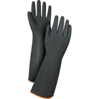 Gants de poids lourd pour la manipulation de produits chimiques, Taille Grand/9, 18" lo, Latex de caoutchouc, 30 mils Moffatt Supply & Specialties