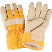 Standard-Duty Winter-Lined Fitters Gloves, Large, Grain Furniture Palm, Boa Inner Lining Moffatt Supply & Specialties