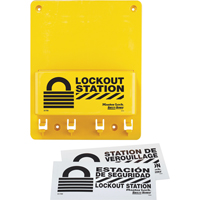 Poste de verrouillage compacte, Cadenas Aucune, Capacit&eacute; de 4, Cadenas Non compris Moffatt Supply & Specialties