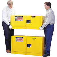 Sure-Grip&reg; EX Piggyback Flammable Safety Cabinet, 12 gal., 2 Door, 43" W x 18" H x 18" D Moffatt Supply & Specialties
