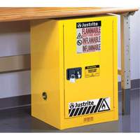 Armoire de s&eacute;curit&eacute; compacte pour produits inflammables EX Sure-Grip, 12 gal., 1 Porte(s), 23,25" La x 35" h x 18" p Moffatt Supply & Specialties