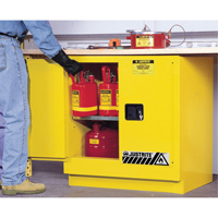 Armoire de s&eacute;curit&eacute; pour dessous de comptoir pour produits inflammables EX Sure-Grip, 22 gal., 2 Porte(s), 35" La x 35" h x 22" p Moffatt Supply & Specialties