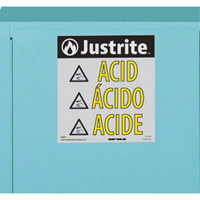 Armoires de s&eacute;curit&eacute; pour acides & produits corrosifs avec doublure ChemCor, 22 gal., 35" x 35" x 22" Moffatt Supply & Specialties