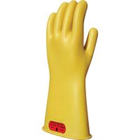 Yellow Natural Rubber Insulating Gloves, ASTM Class 0, Size 8, 14" L Moffatt Supply & Specialties