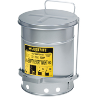 Contenants pour d&eacute;chets huileux, Homologu&eacute; FM/List&eacute; UL, 6 gal. US, Argent Moffatt Supply & Specialties