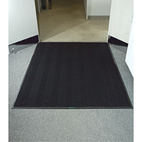 Waterhog&reg; Eco Elite Matting, Wiper/Scraper, 6' x 6' x 3/8", Black Smoke Moffatt Supply & Specialties