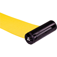 Poteau r&eacute;cepteur pour barri&egrave;res sur pieds pour le contr&ocirc;le des foules, Hauteur de 35", Jaune Moffatt Supply & Specialties